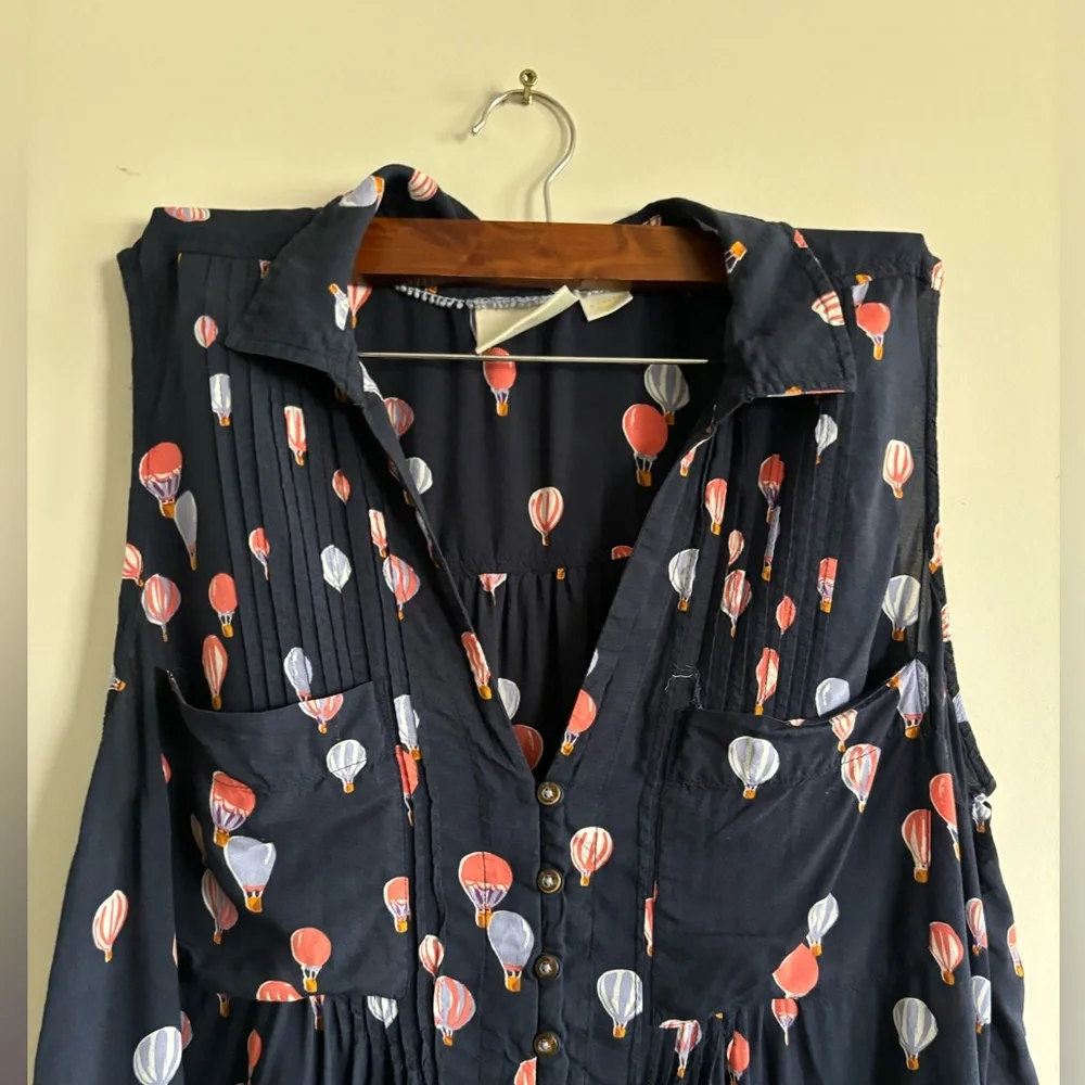 Maeve Anthropology sleeveless Air Balloons print size XL - Picture 3 of 6